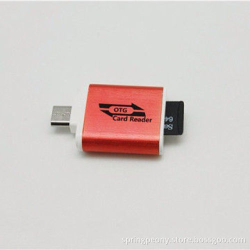 Promotional gift OTG card reader, with USB 2.0 high-speed read and write rate